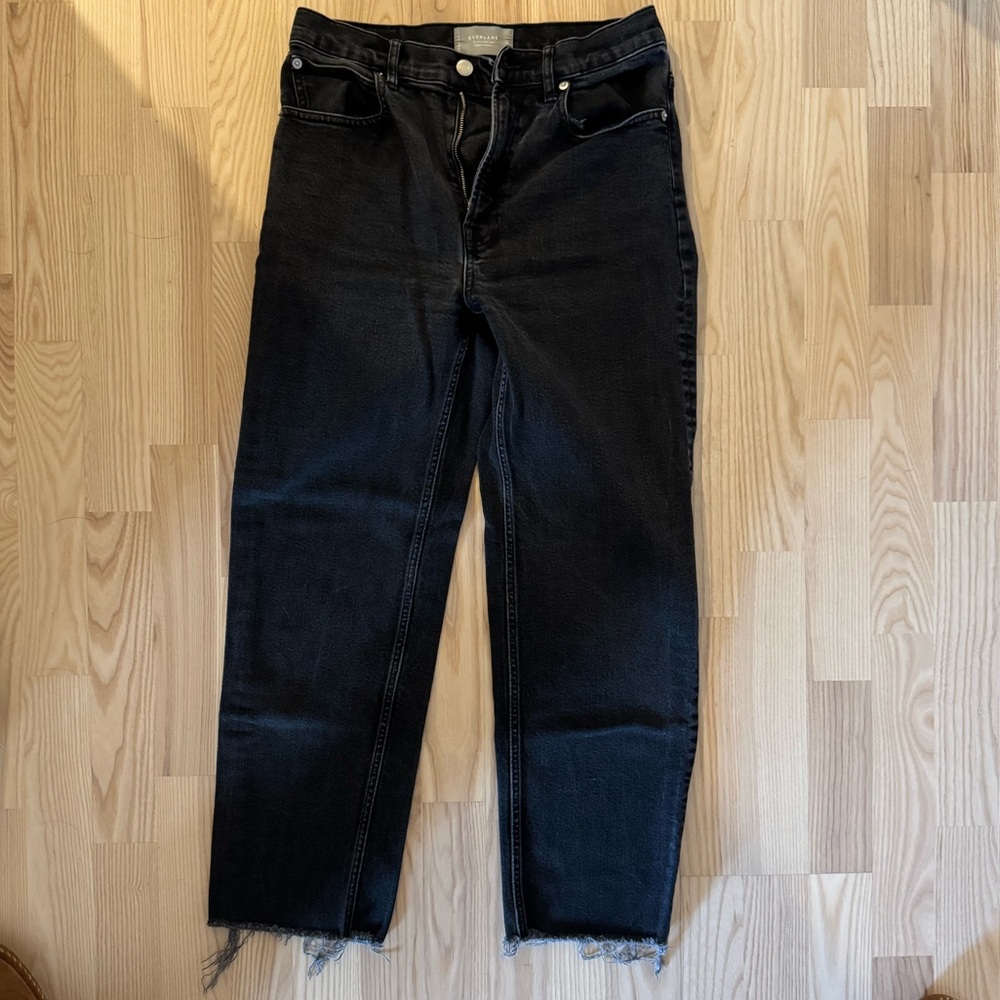 Everlane Way High Black Ankle Jeans